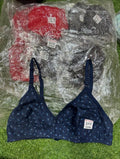 Multicolor Printed Cotton Full Cup Bras Set of 5