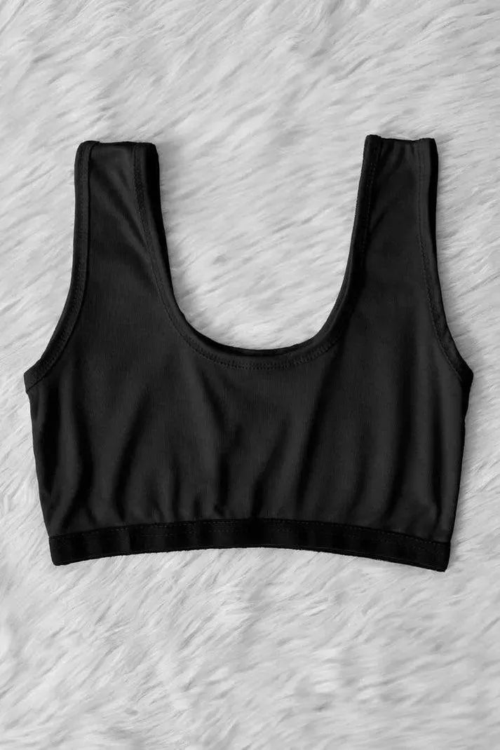 Black & Skin Polka Dot Training Bra Vest Pack of 2