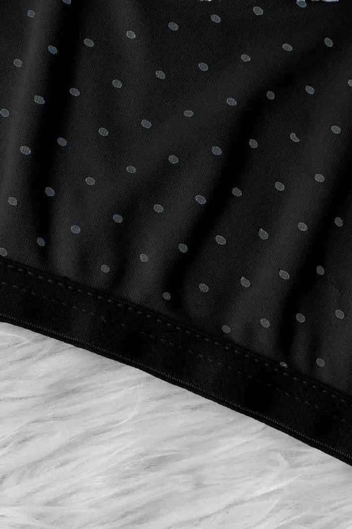 Black & Skin Polka Dot Training Bra Vest Pack of 2