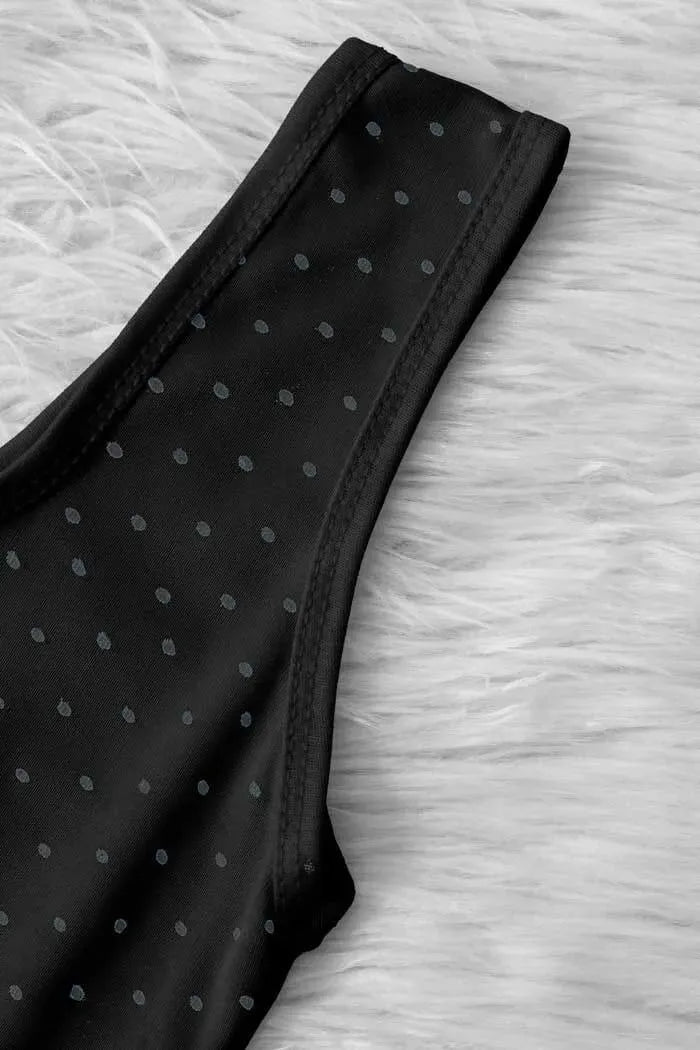 Black & Skin Polka Dot Training Bra Vest Pack of 2