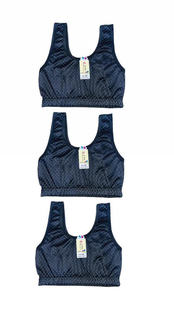 Pack of 3 Cotton Bras for Office School Home Wear