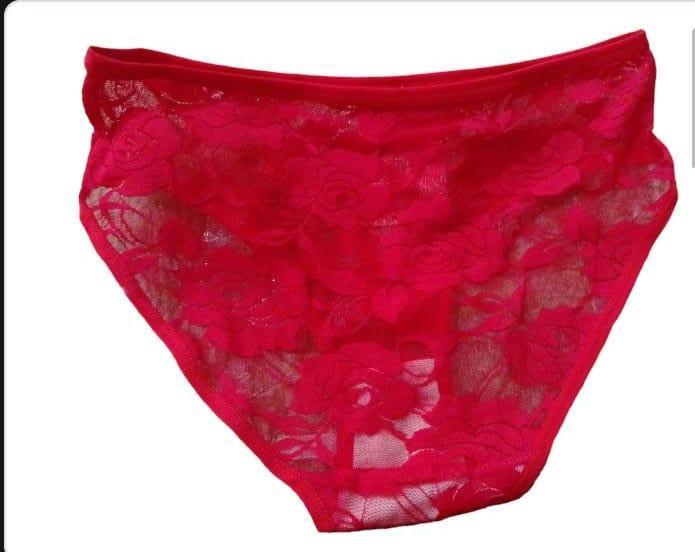Red Net Plain Underwear for Daily Wear Pakistan