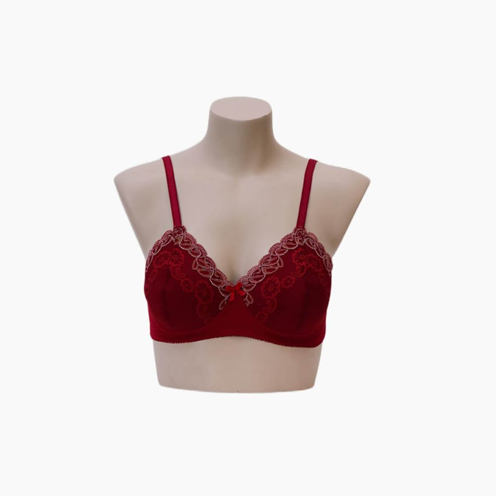 Lotus Lace Bra – Padded Elegance